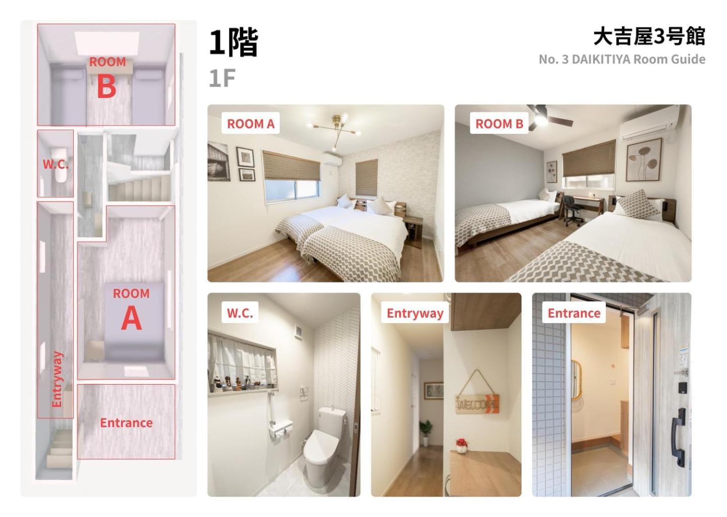 貸切一戸建て旅館新築名古屋駅圏内大吉屋3号館 公寓 名古屋